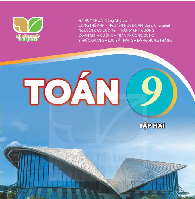 SÁCH GIÁO KHOA TOÁN 9 TẬP 2 KẾT NỐI TRI THỨC